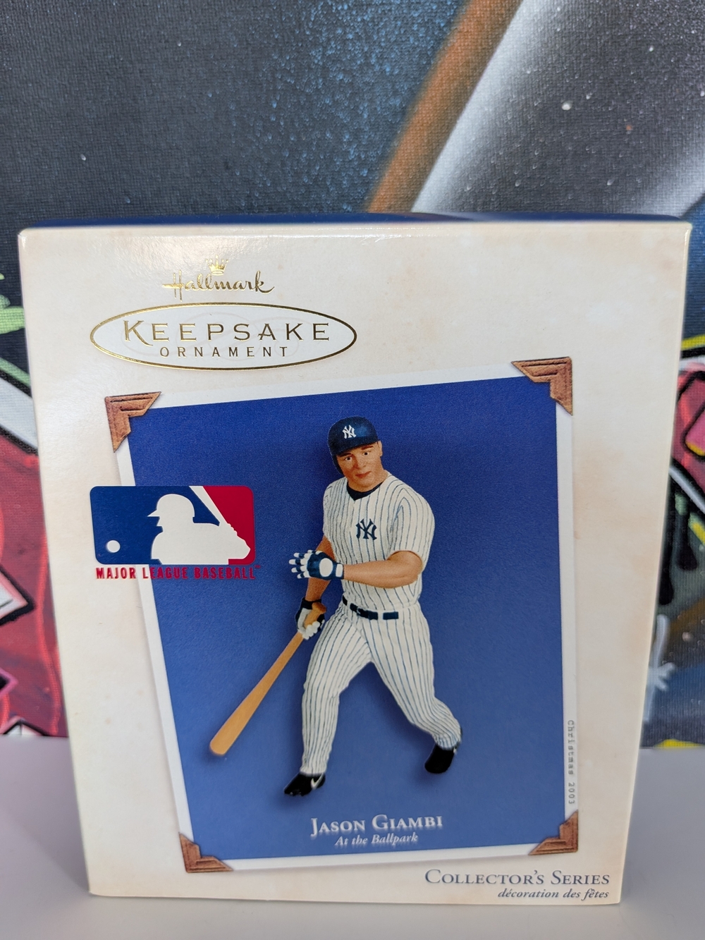 2003 Jason Giambi Hallmark Keepsake Ornament (SEALED/COMPLETE)
